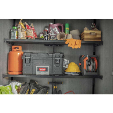 Keter 4’x2′ Cortina Alto Heavy Duty Vertical Plastic Garden Shed with Shelves